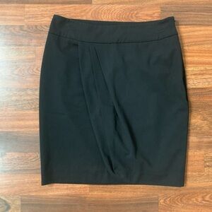 Mossimo Stretch Black Pleated Pencil Skirt Women’s Size 2 Office Business Casual